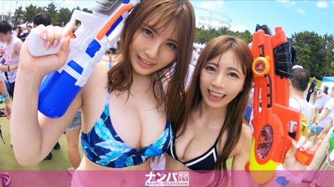 音樂祭搭訕 泳裝美女二人組 200GANA 2142