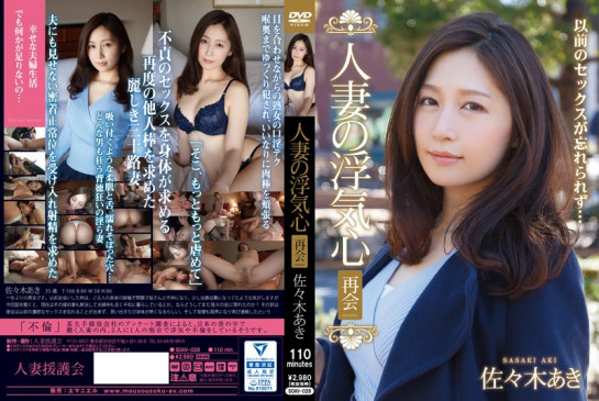 寂寞难耐的人妻佐佐木明希再次合情夫出轨相会 SOAV 028